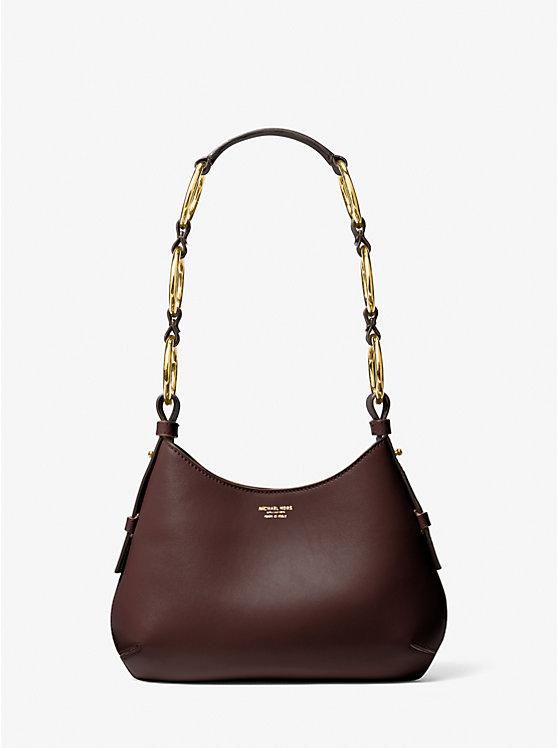 Túi Michael Kors Bardot Mini Leather Hobo Shoulder Bag Nữ Nâu