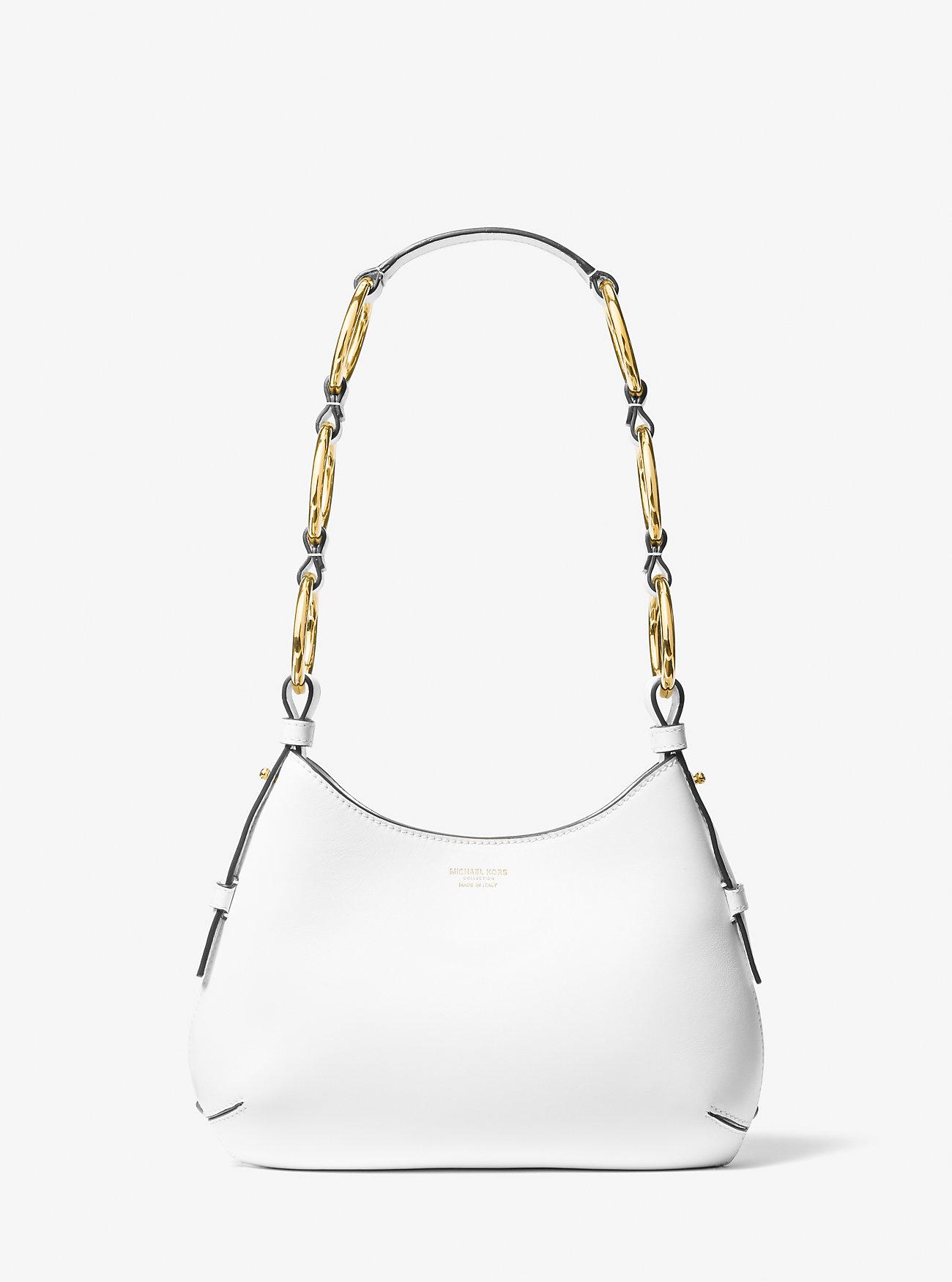 Túi Michael Kors Bardot Mini Leather Hobo Shoulder Bag Nữ Trắng