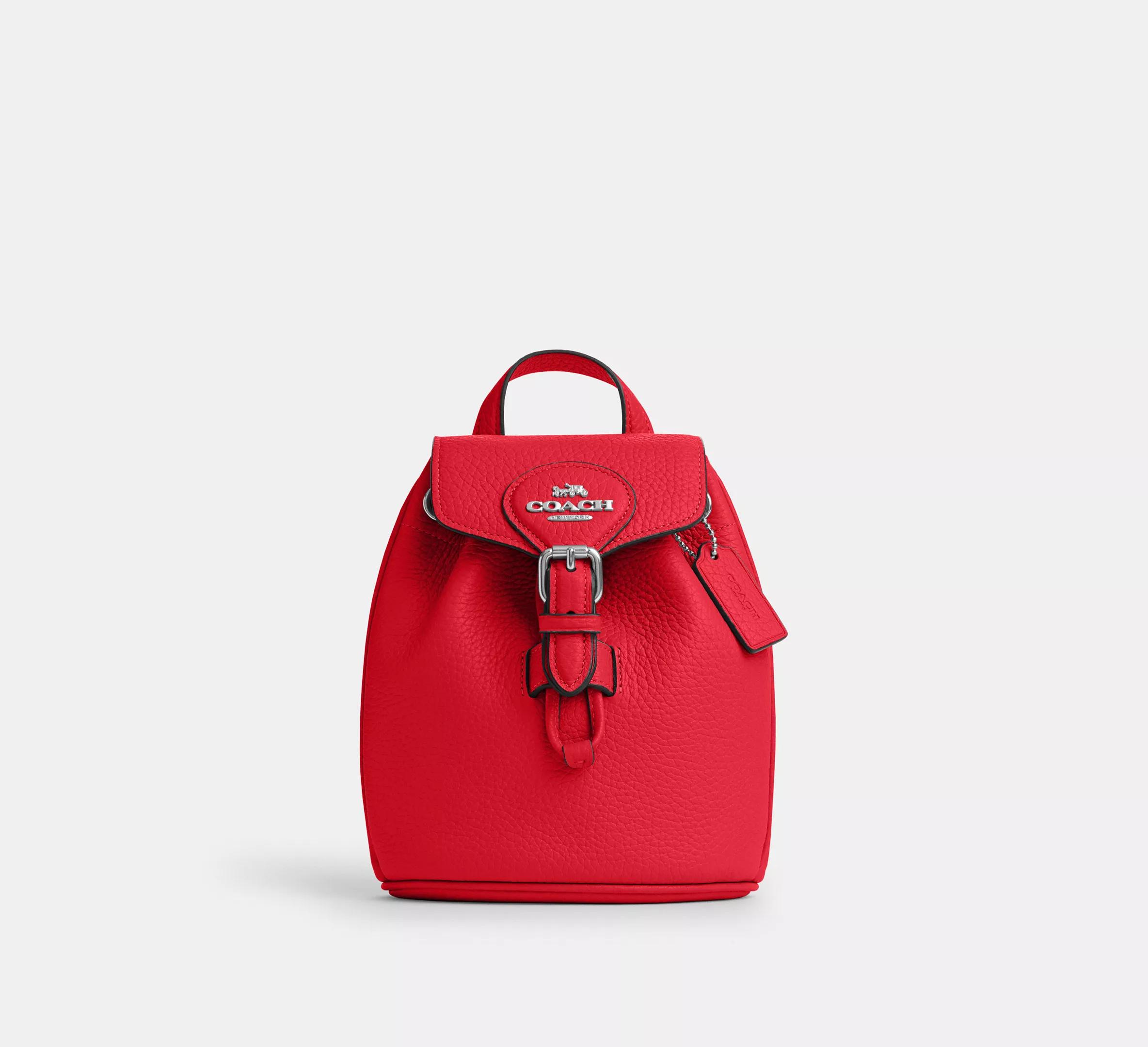 Túi Coach Amelia Convertible Backpack Nữ Đỏ