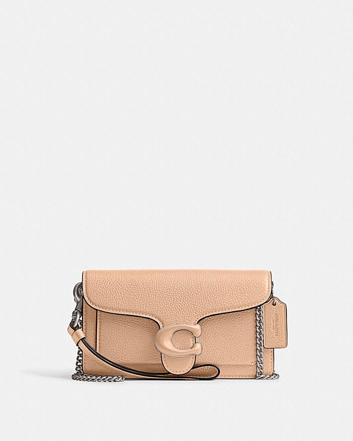 Túi Coach Tabby Crossbody Wristlet Nữ Be