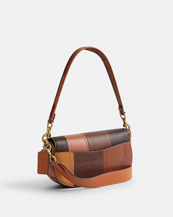 Túi Coach Harley Shoulder Bag 23 In Patchwork Nữ Nâu