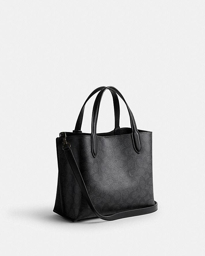 Túi Coach Willow Tote 24 In Signature Canvas Nữ Đen