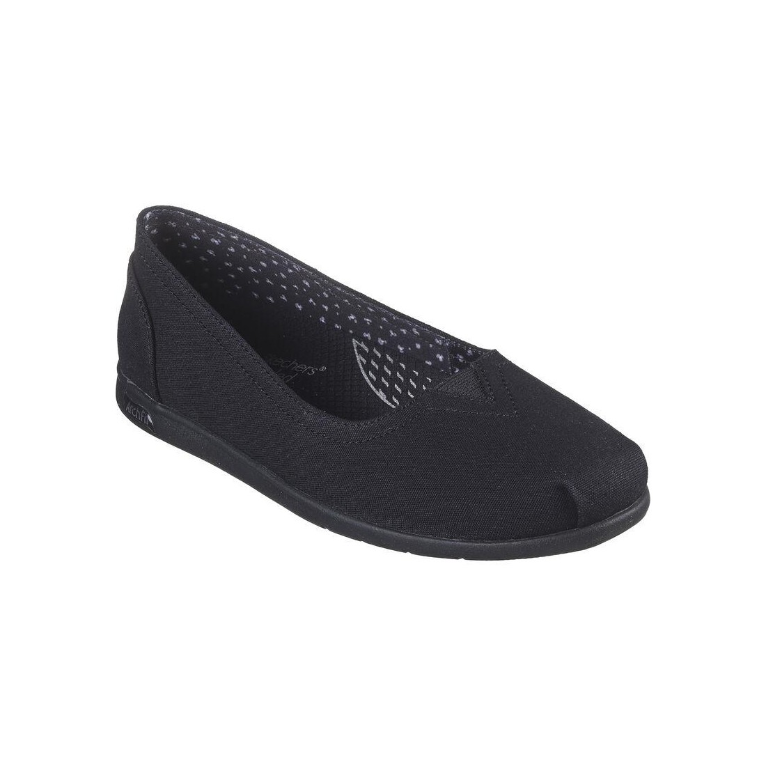 Giày Skechers Bobs Arch Fit Plush - By The Way Nữ Đen