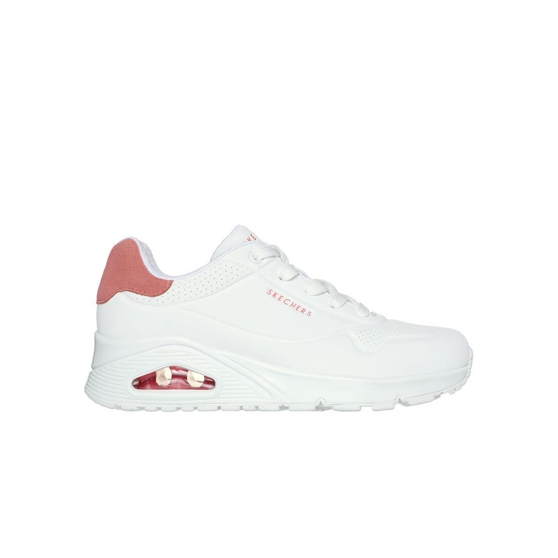 Giày Skechers Uno - Pop Back Nữ Trắng Hồng