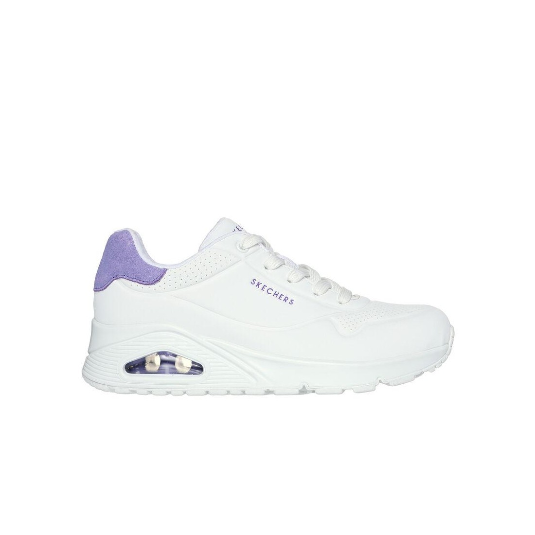 Giày Skechers Uno - Pop Back Nữ Trắng Tím