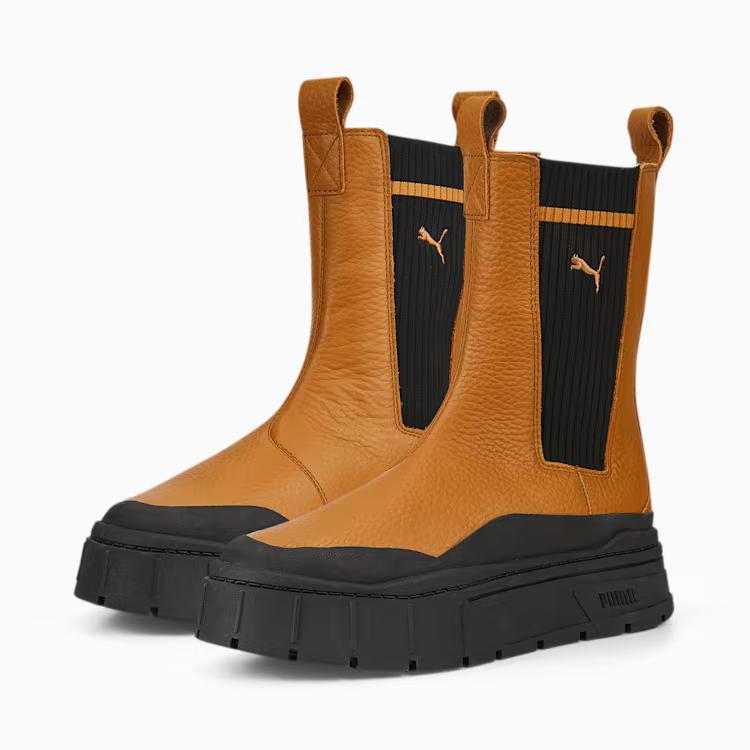 Giày Puma Mayze Stack Casual Women's Chelsea Boot Nữ Nâu