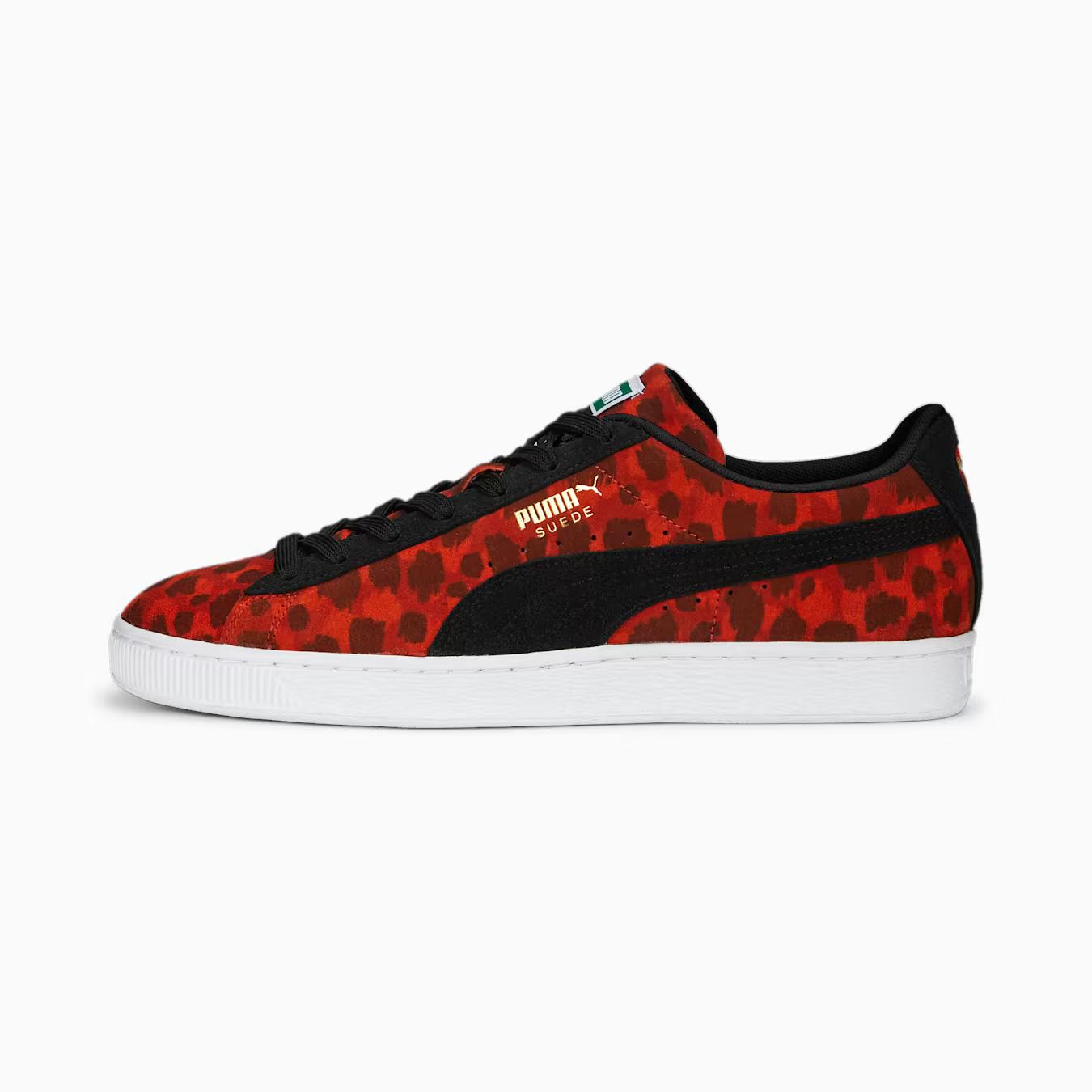 Giày Puma Suede Animal Nữ Đen Đỏ