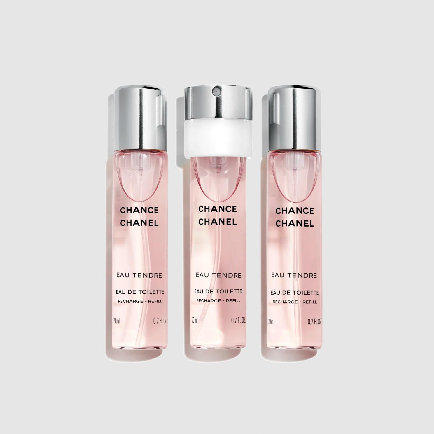 Nước Hoa Chanel  CHANCE EAU TENDRE Eau de Toilette Twist and Spray Refill Nữ 3x20ml