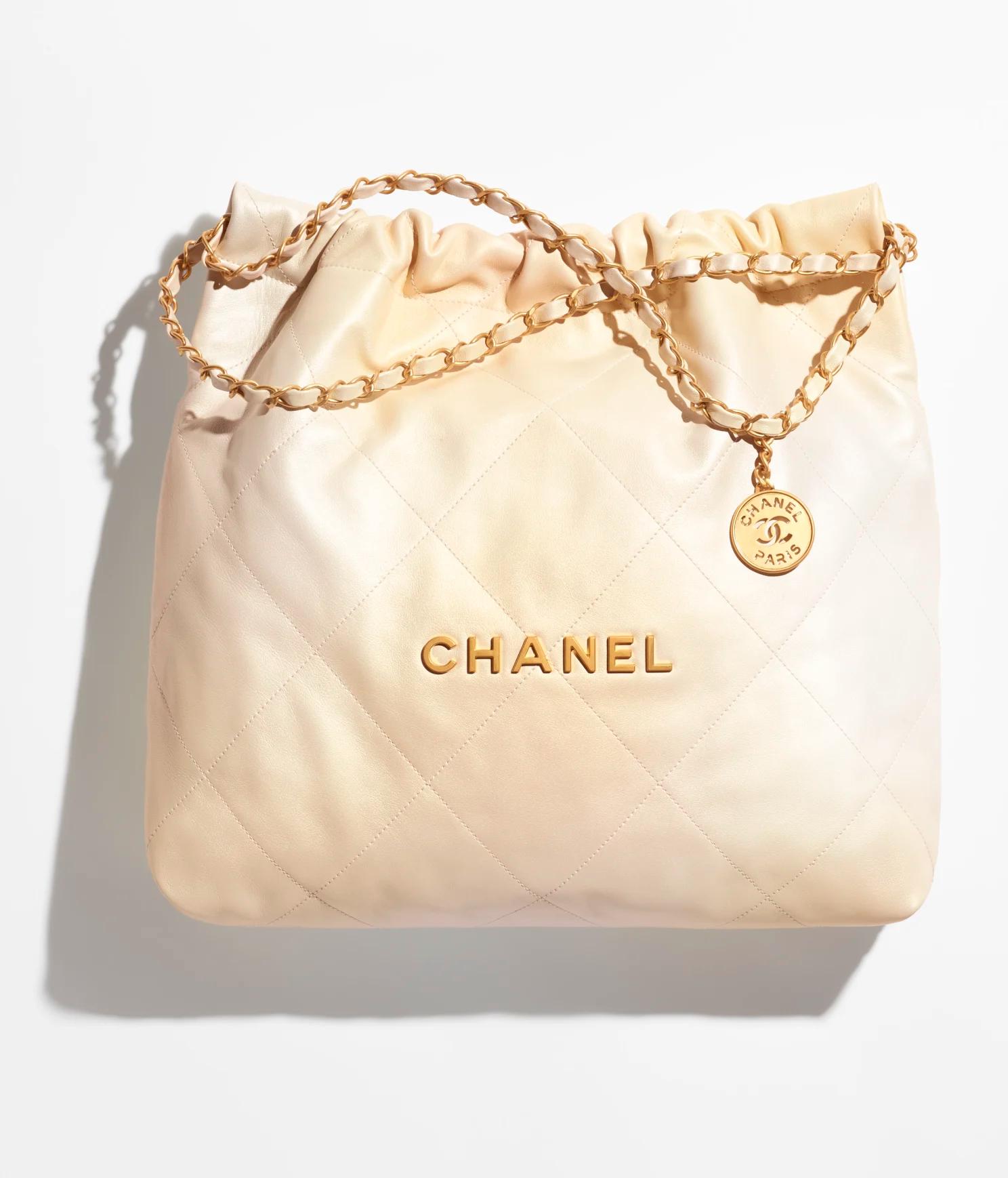 Túi Chanel CHANEL 22 Handbag Pearly Shaded Calfskin Nữ Vàng