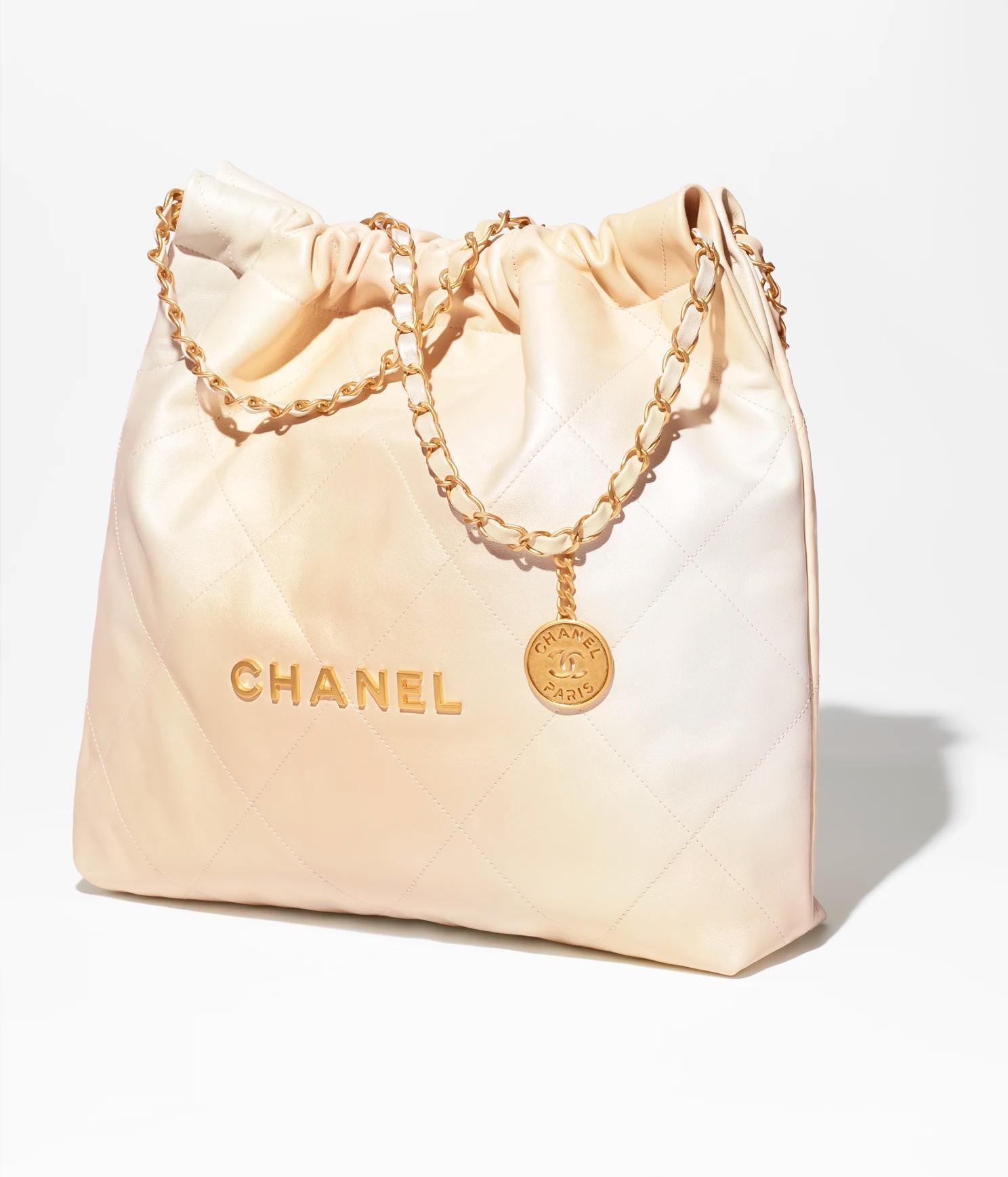 Túi Chanel CHANEL 22 Handbag Pearly Shaded Calfskin Nữ Vàng