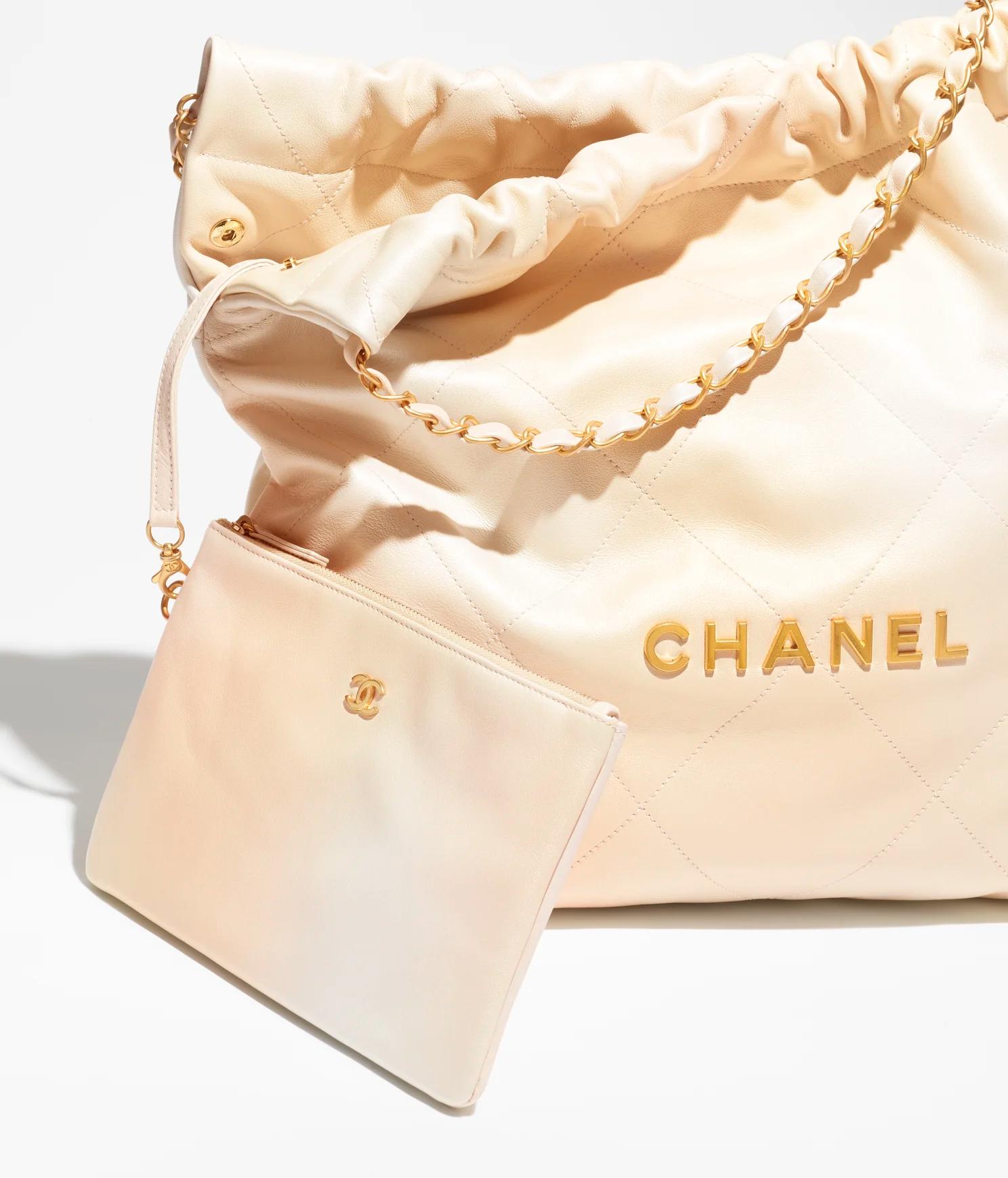 Túi Chanel CHANEL 22 Handbag Pearly Shaded Calfskin Nữ Vàng