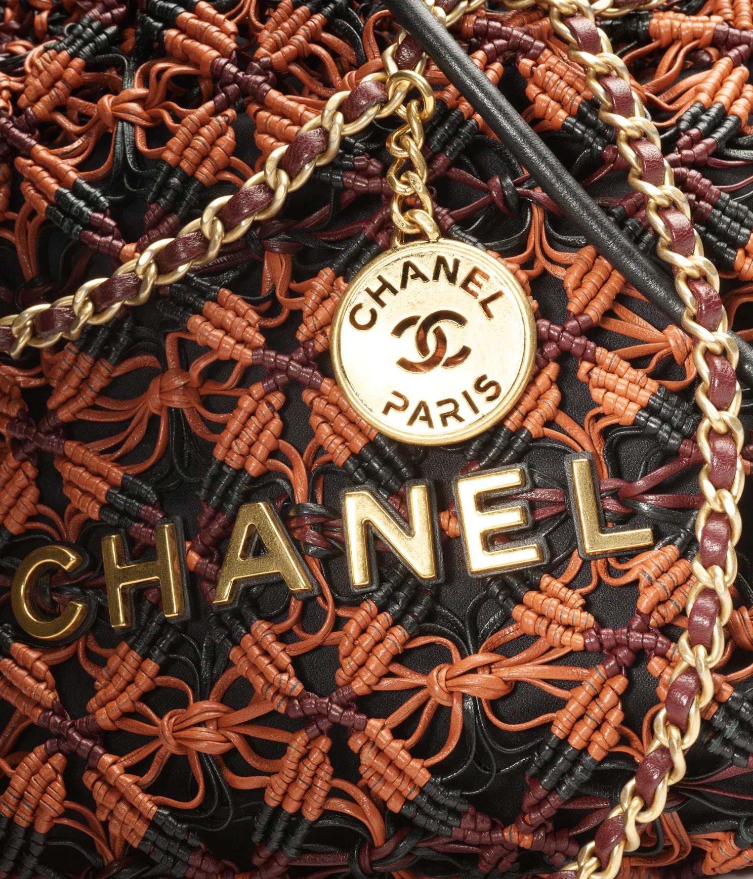 Túi Chanel CHANEL 22 Mini Handbag Calfskin Macrame Nữ Phối Màu