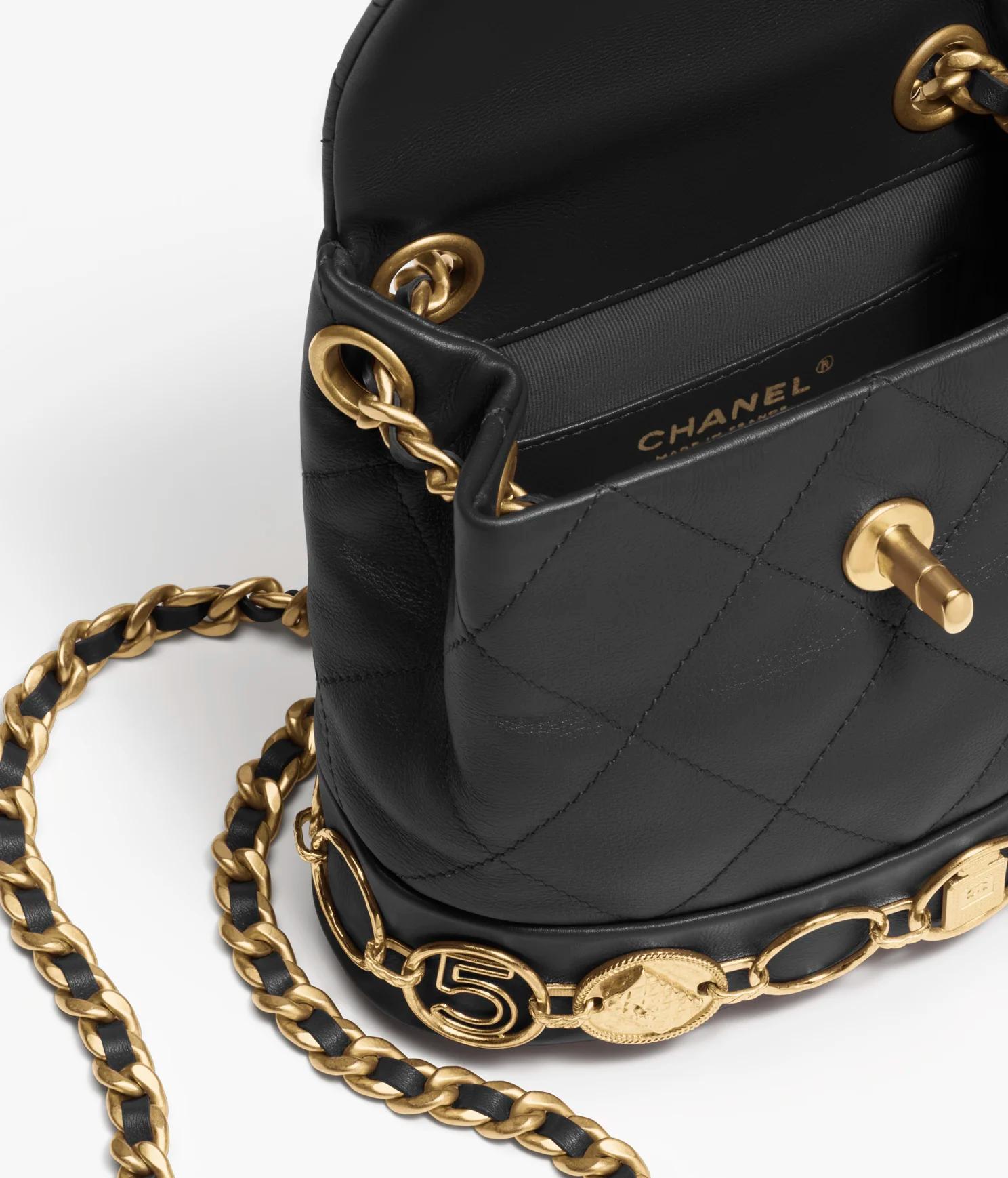 Túi Chanel Small Backpack Calfskin & Gold-Tone Nữ Đen