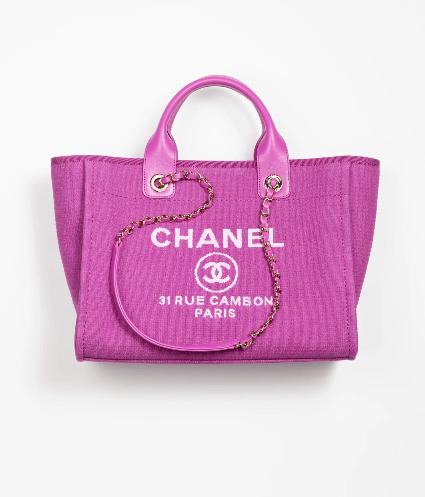 Túi Chanel Small Shopping Bag Mixed Fibers Calfskin Gold-Tone Metal Nữ Hồng