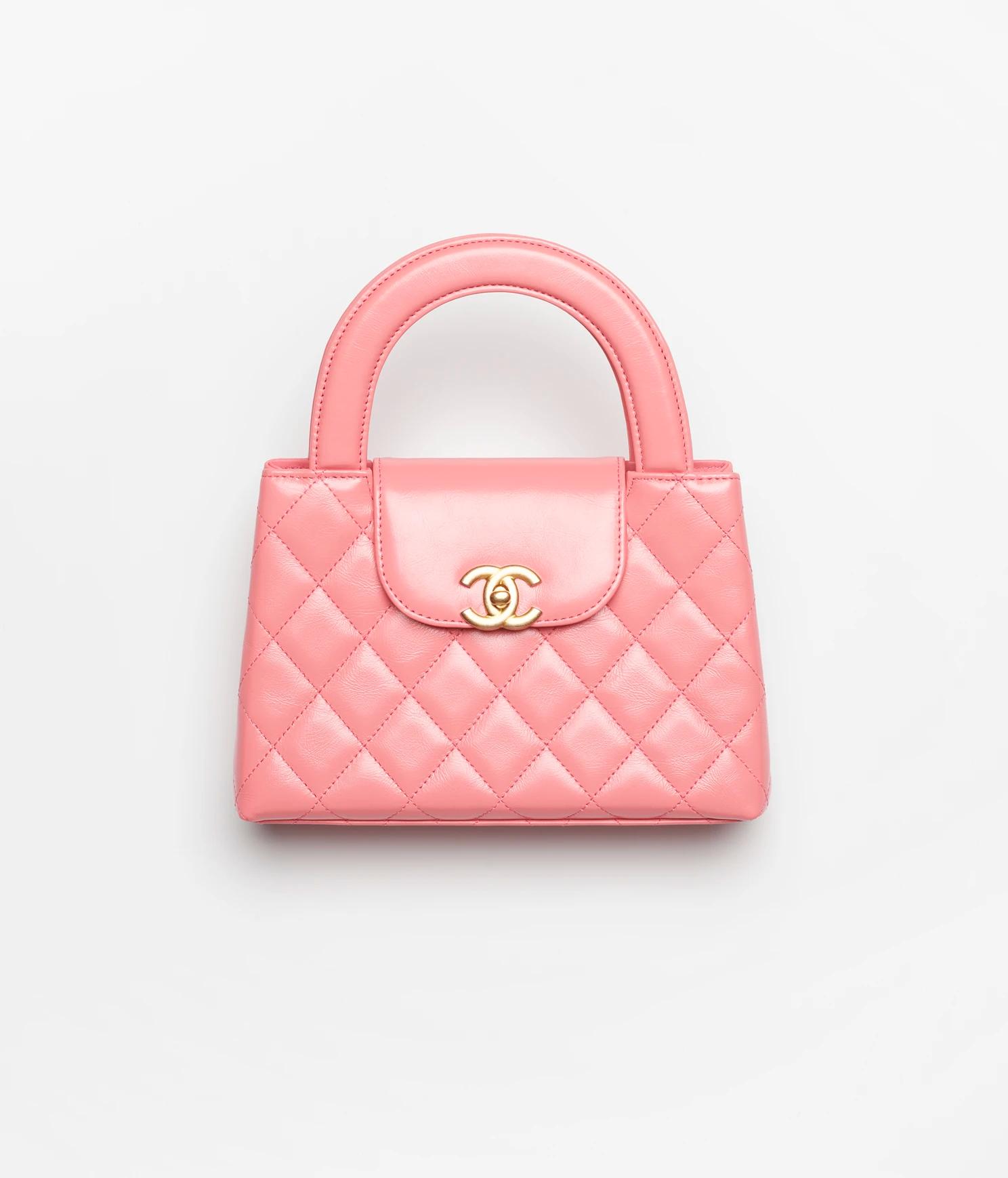 Túi Chanel Mini Shopping Bag Shiny Aged Calfskin Nữ Hồng