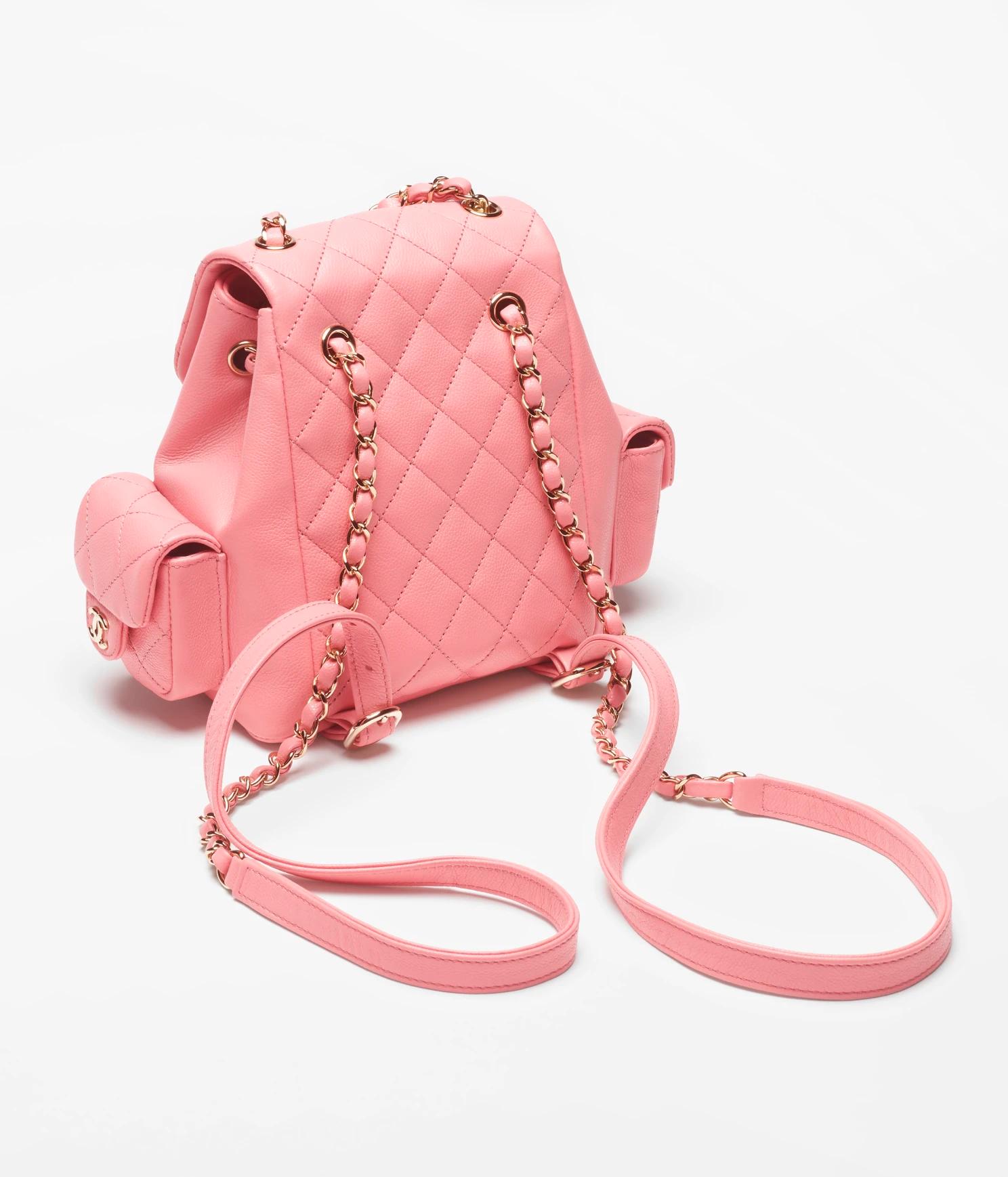 Túi Chanel Small Backpack Grained Shiny Calfskin Nữ Hồng