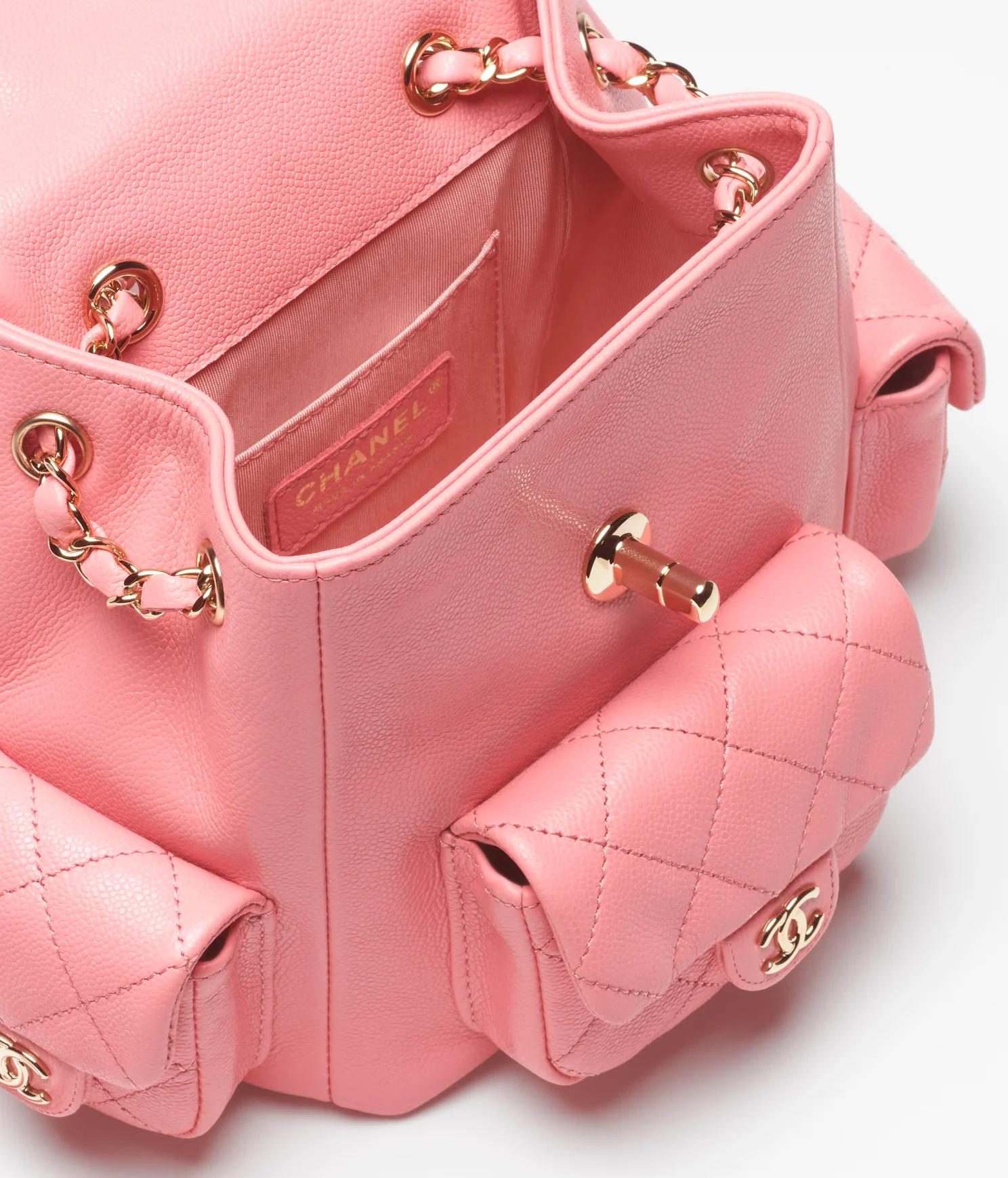 Túi Chanel Small Backpack Grained Shiny Calfskin Nữ Hồng