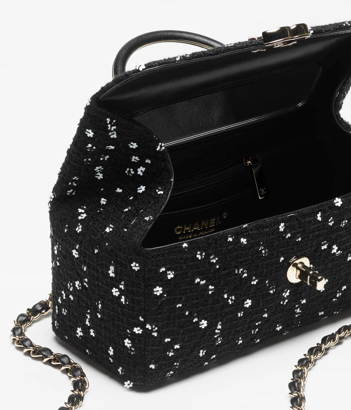 Túi Chanel Box Bag Tweed Nữ Đen