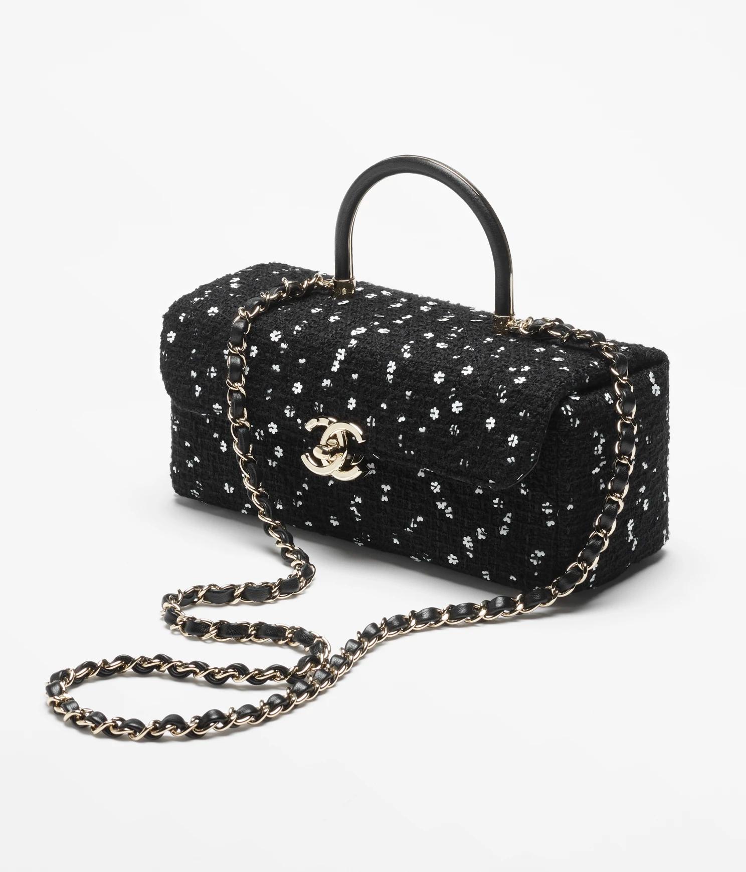 Túi Chanel Box Bag Tweed Nữ Đen