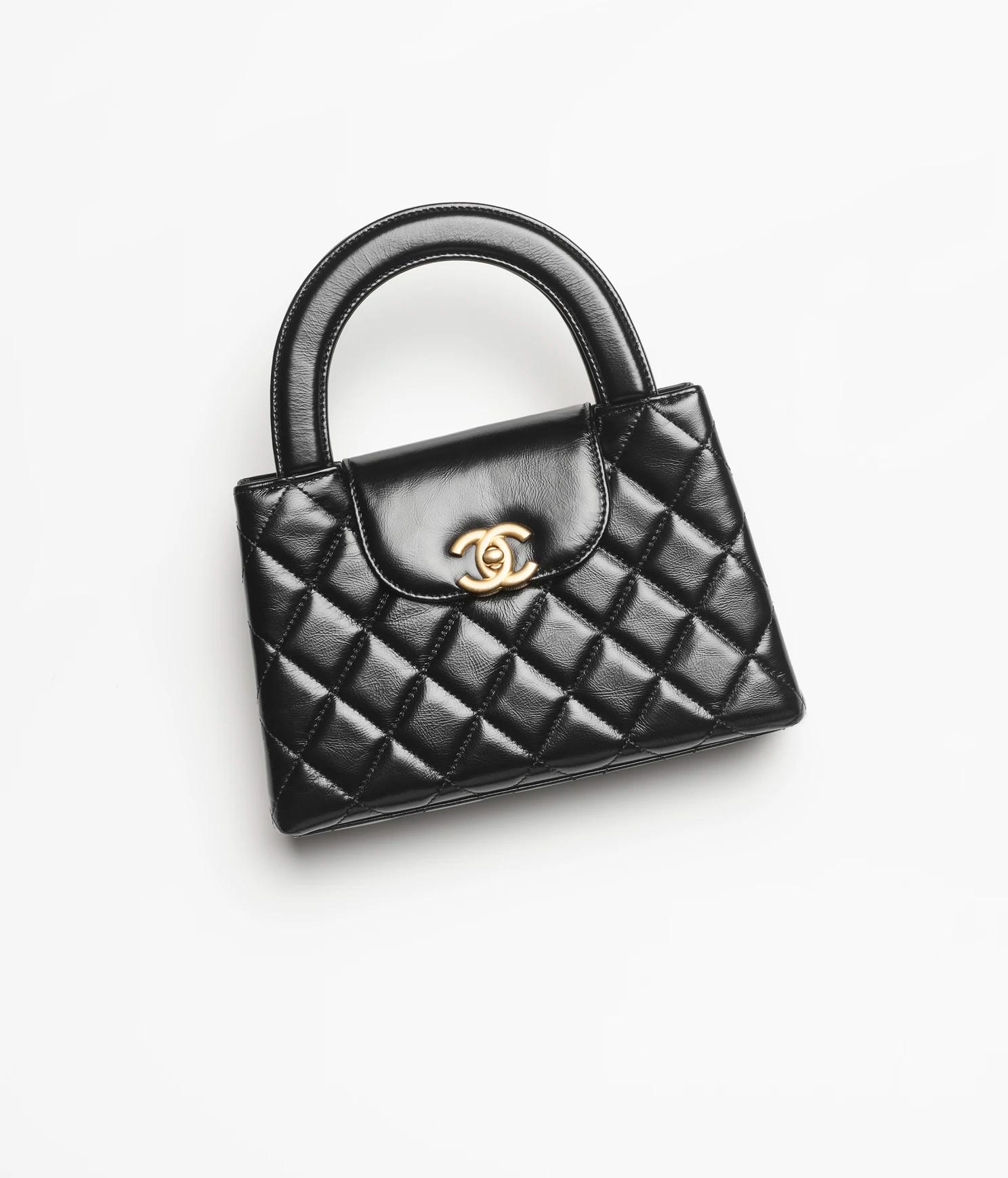 Túi Chanel Mini Shopping Bag Shiny Aged Calfskin Nữ Đen