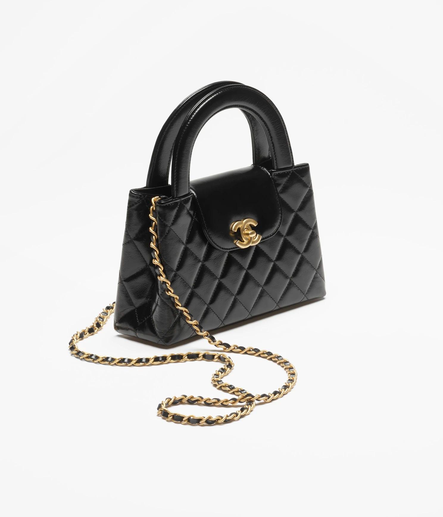 Túi Chanel Mini Shopping Bag Shiny Aged Calfskin Nữ Đen