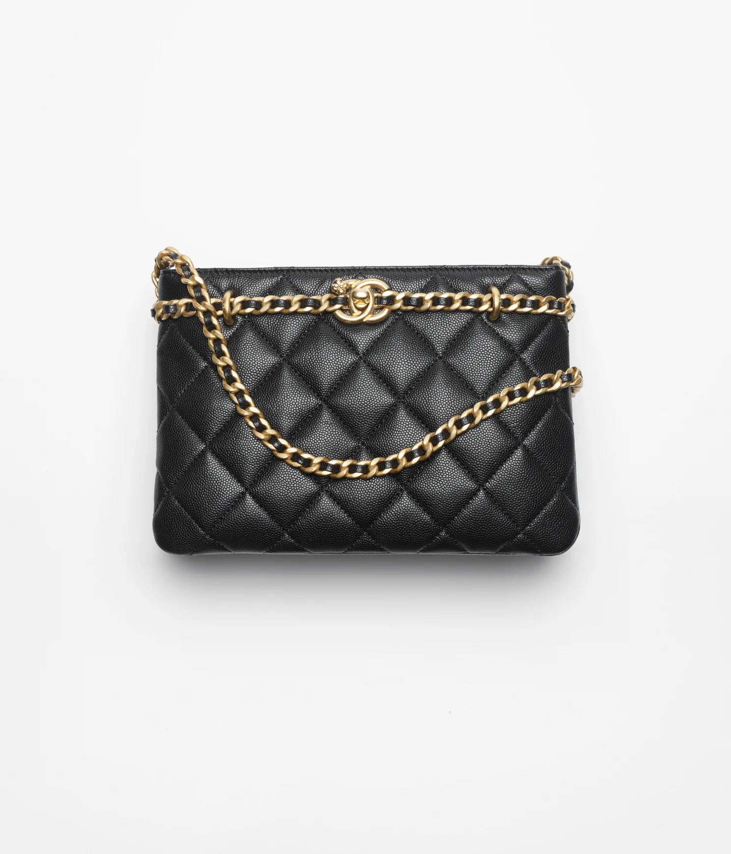 Túi Chanel Small Shopping Bag Grained Calfskin Nữ Đen