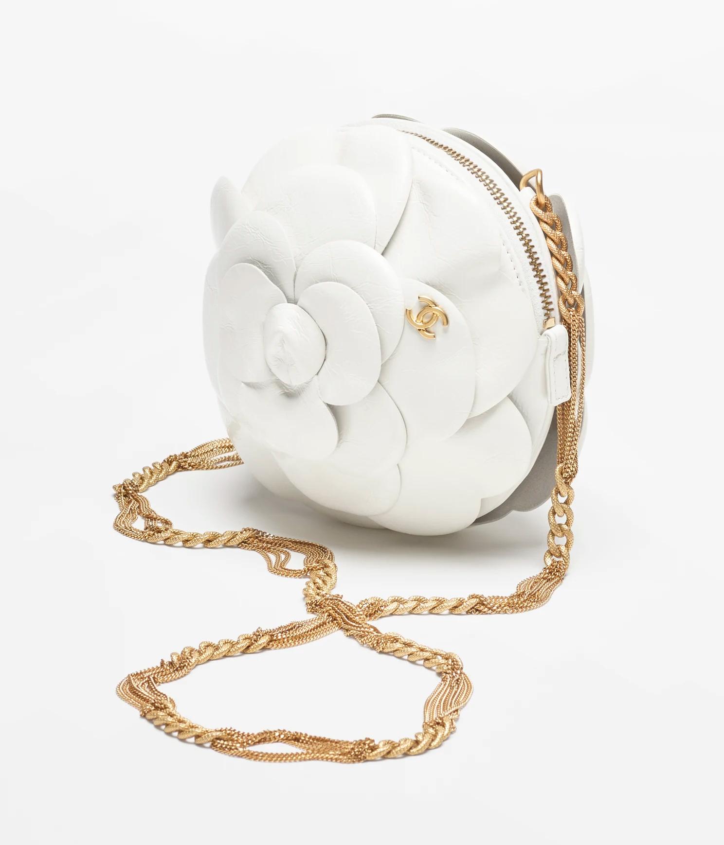 Túi Chanel Evening Bag Shiny Aged Calfskin Nữ Trắng