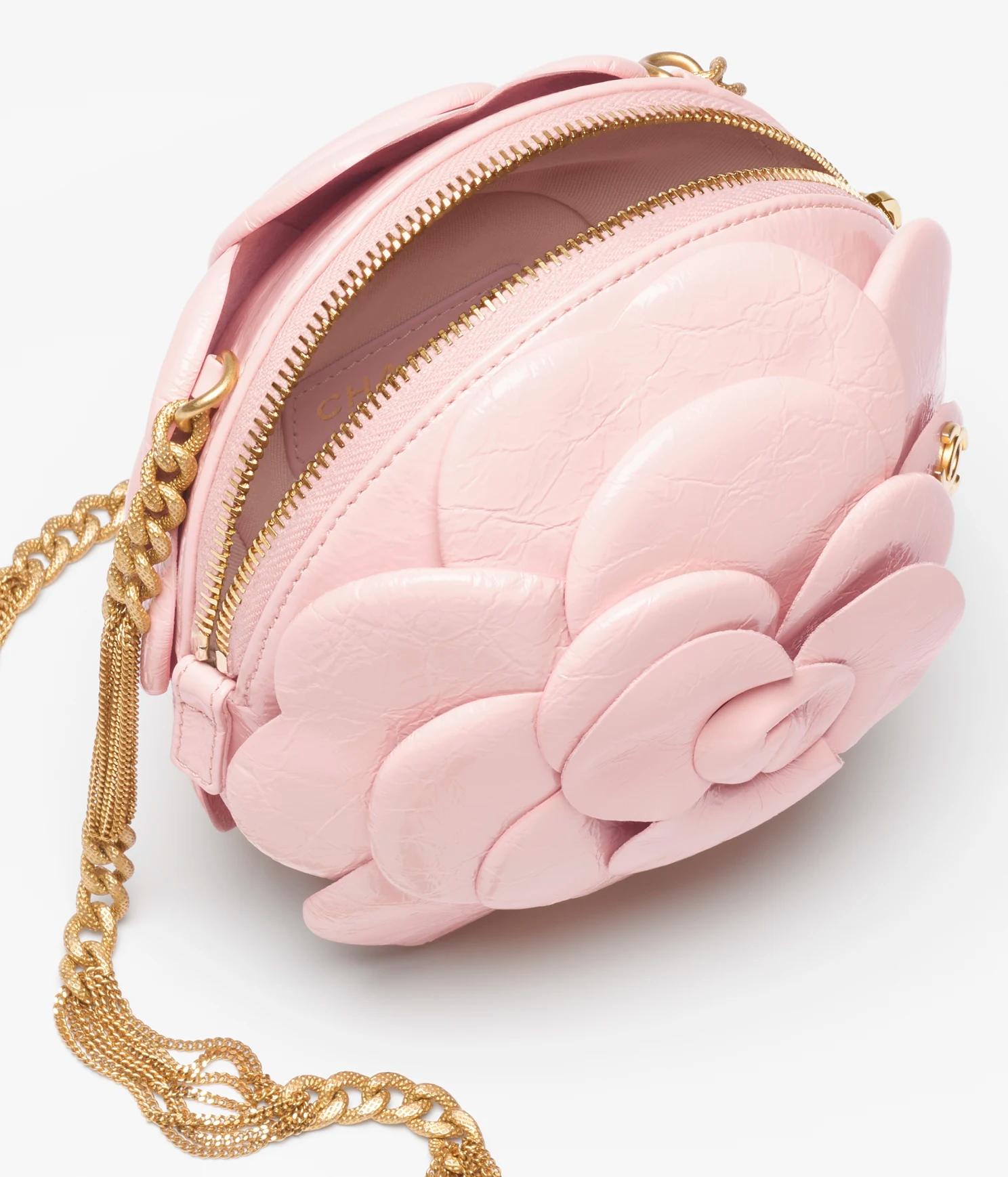 Túi Chanel Evening Bag Shiny Aged Calfskin Nữ Hồng