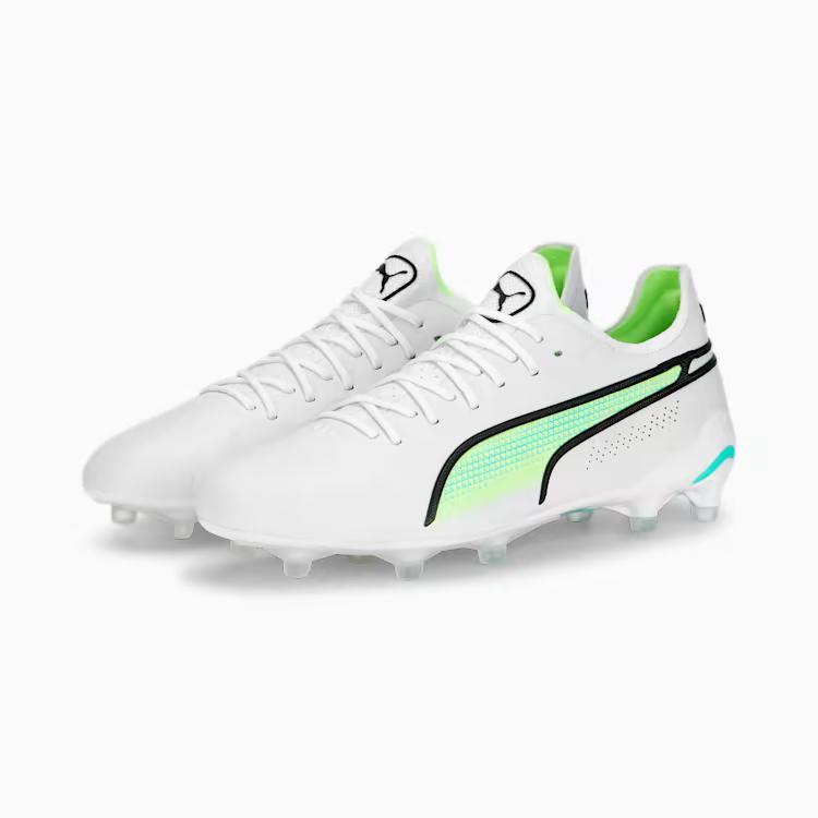 Giày Puma KING ULTIMATE FG/AG Women's Soccer Cleats Nữ Trắng Xanh Lá