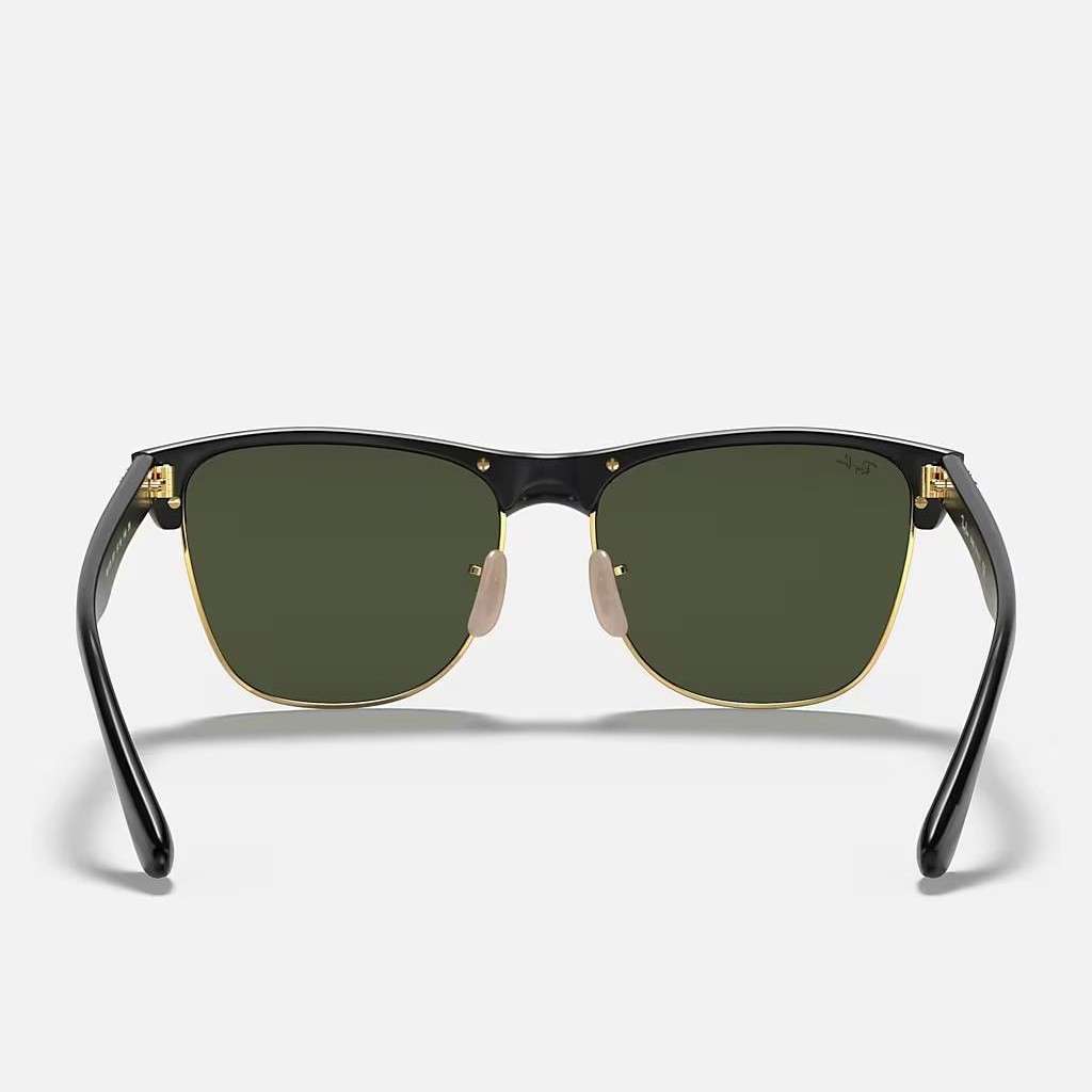 Kính Ray-Ban Clubmaster Oversized Đen Nhám Xanh Lá