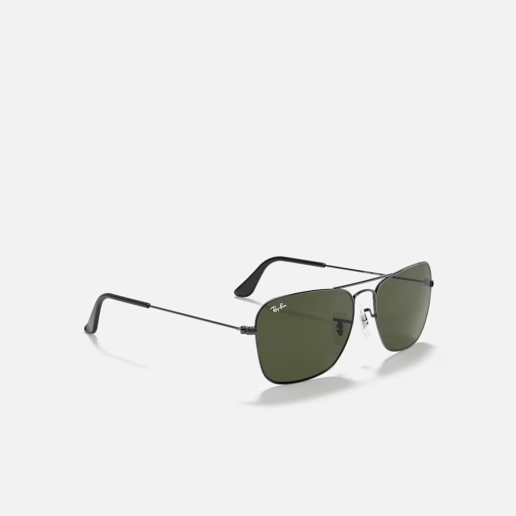 Kính Ray-Ban Caravan Xám Xanh Lá