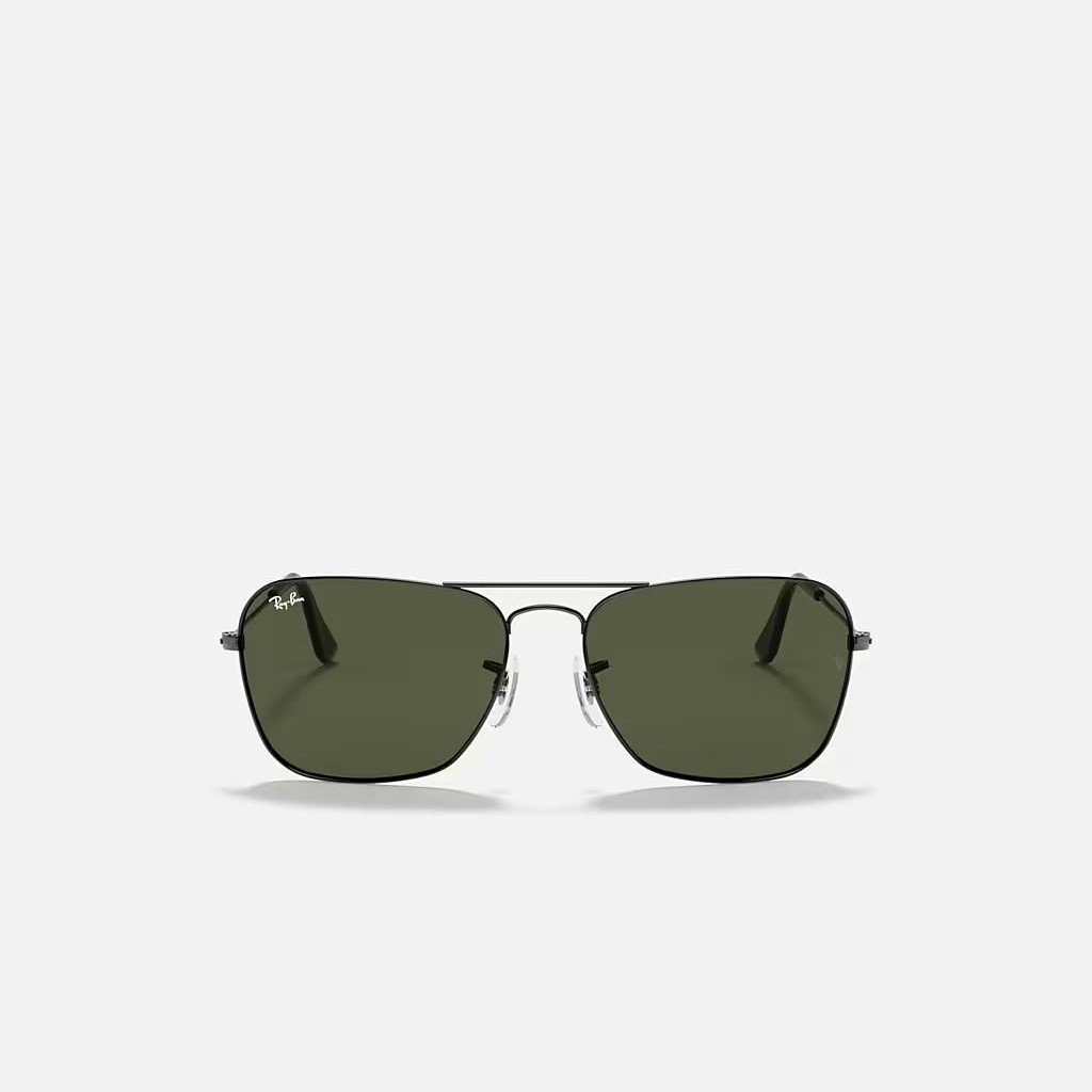 Kính Ray-Ban Caravan Xám Xanh Lá