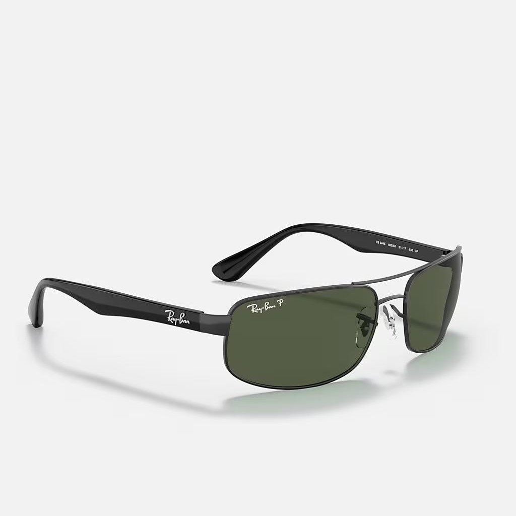 Kính Ray-Ban Rb3445 Polarized Đen Xanh Lá