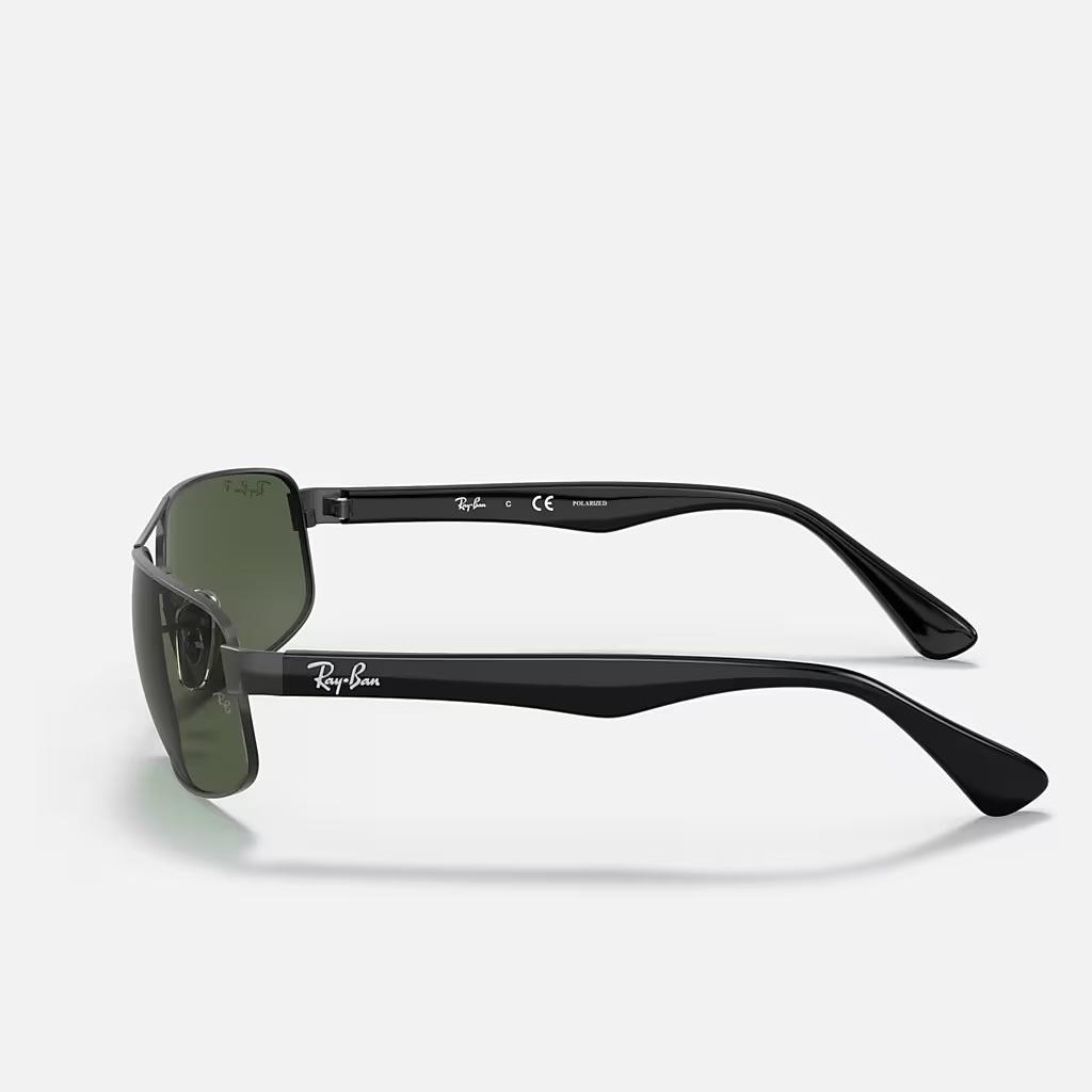 Kính Ray-Ban Rb3445 Polarized Đen Xanh Lá