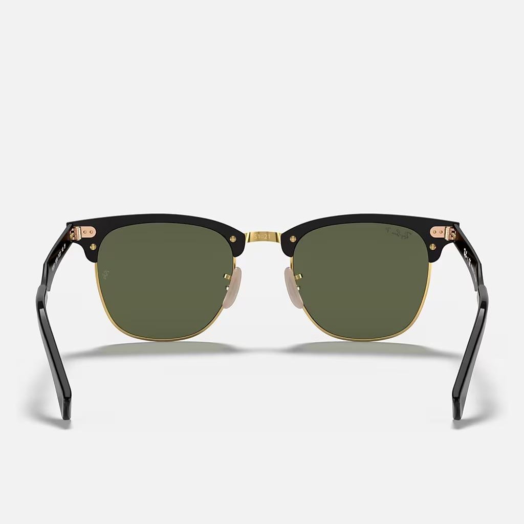 Kính Ray-Ban Clubmaster Aluminum Đen Vàng Xanh Lá