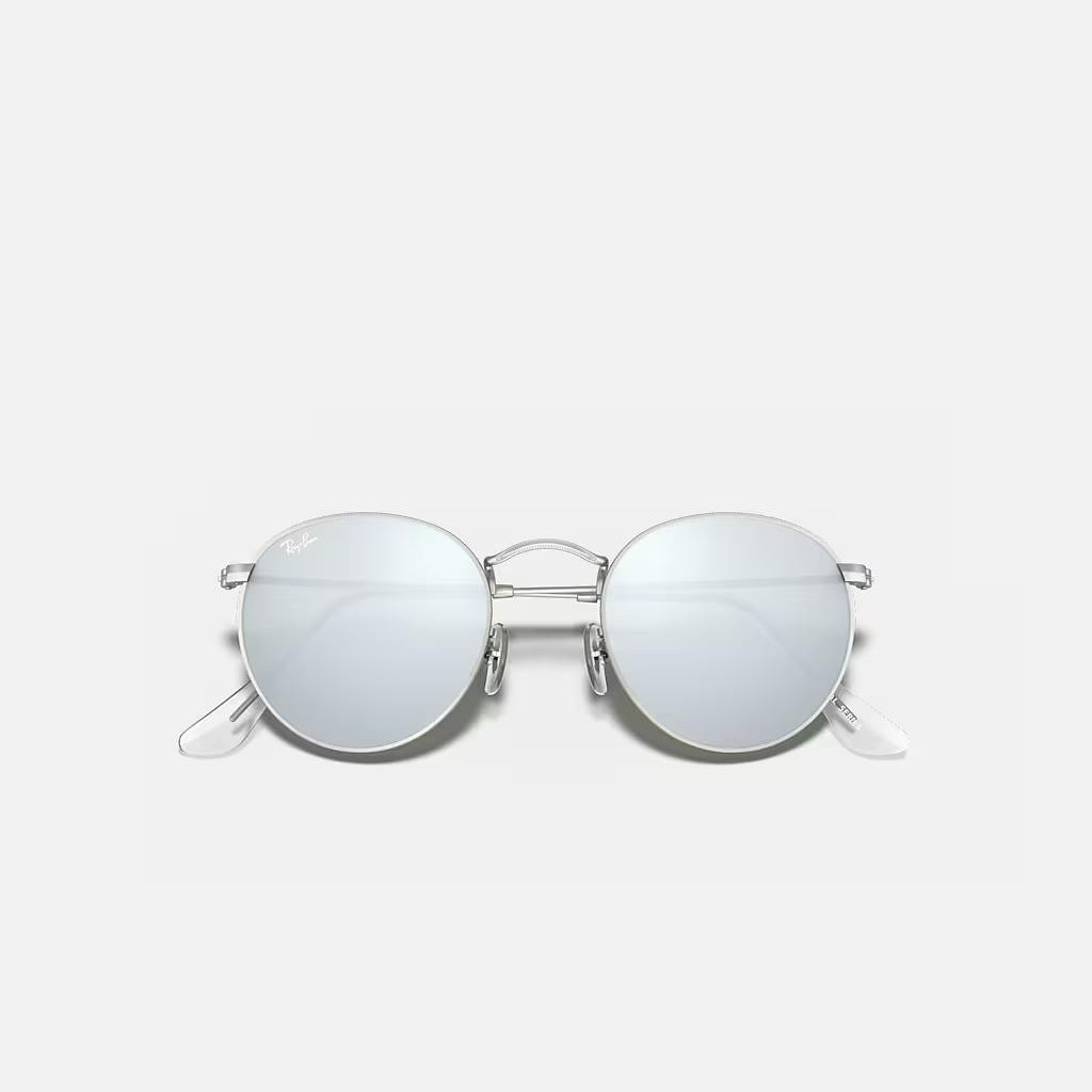 Kính Ray-Ban Round Flash Lenses Bạc