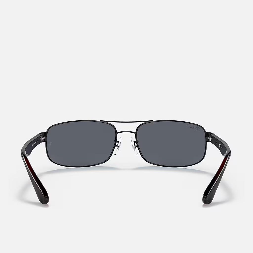 Kính Ray-Ban Rb3445 Polarized Đen Nhám Xám