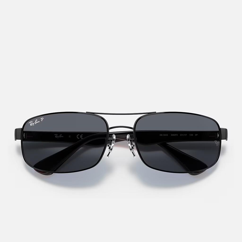 Kính Ray-Ban Rb3445 Polarized Đen Nhám Xám