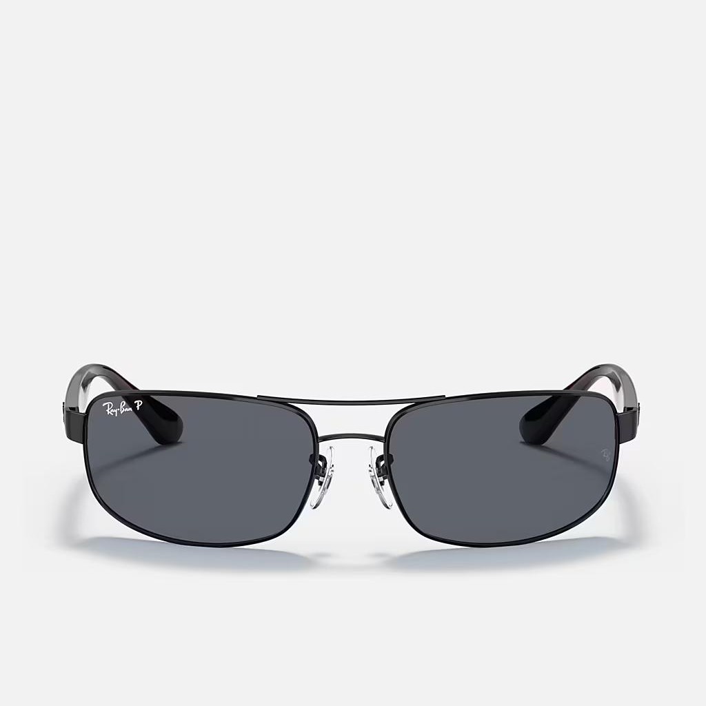 Kính Ray-Ban Rb3445 Polarized Đen Nhám Xám