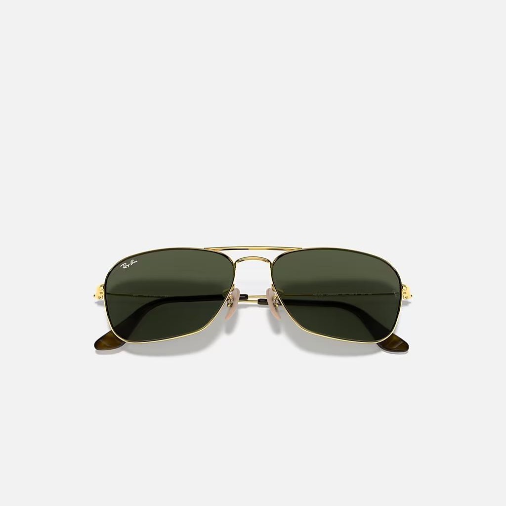 Kính Ray-Ban Caravan Vàng Nâu Xanh Lá