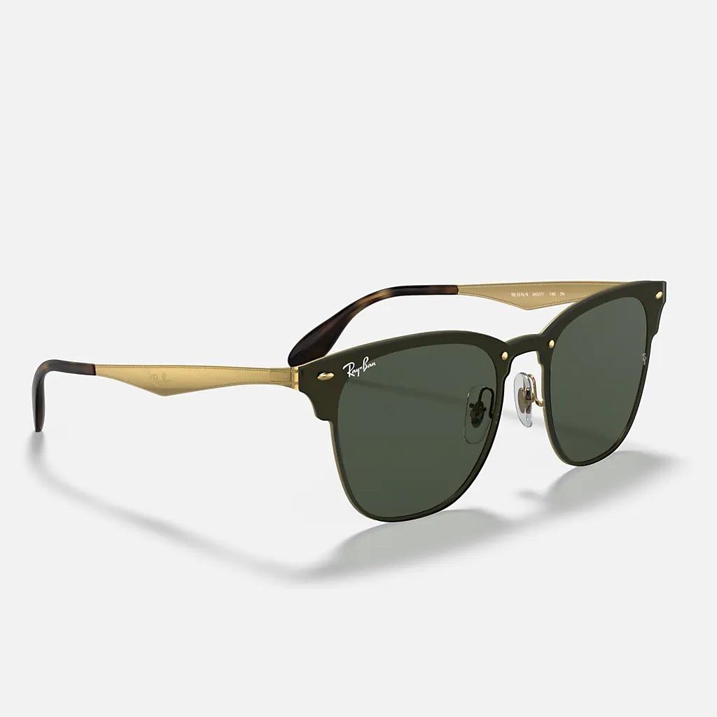 Kính Ray-Ban Blaze Clubmaster Vàng Xanh Lá