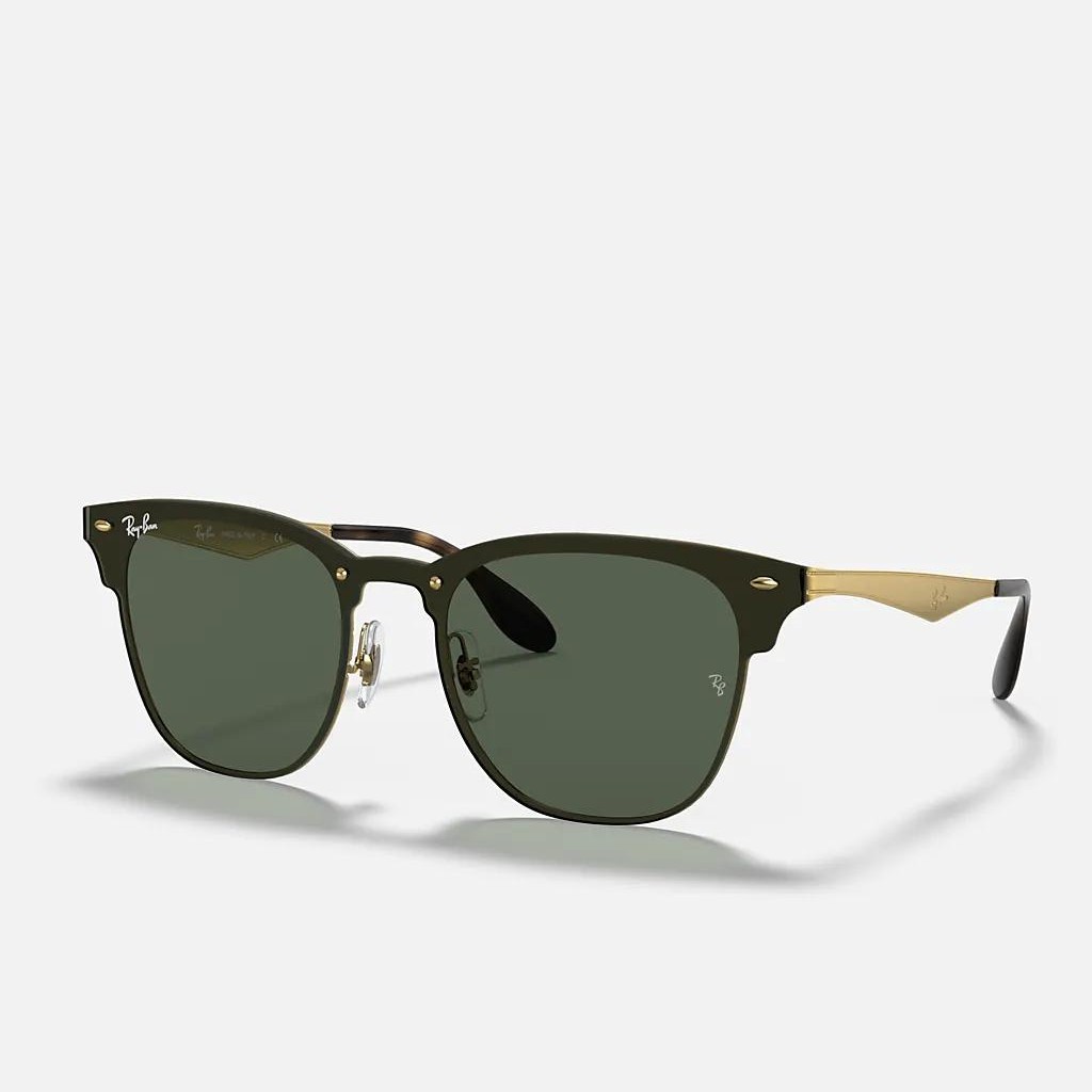 Kính Ray-Ban Blaze Clubmaster Vàng Xanh Lá