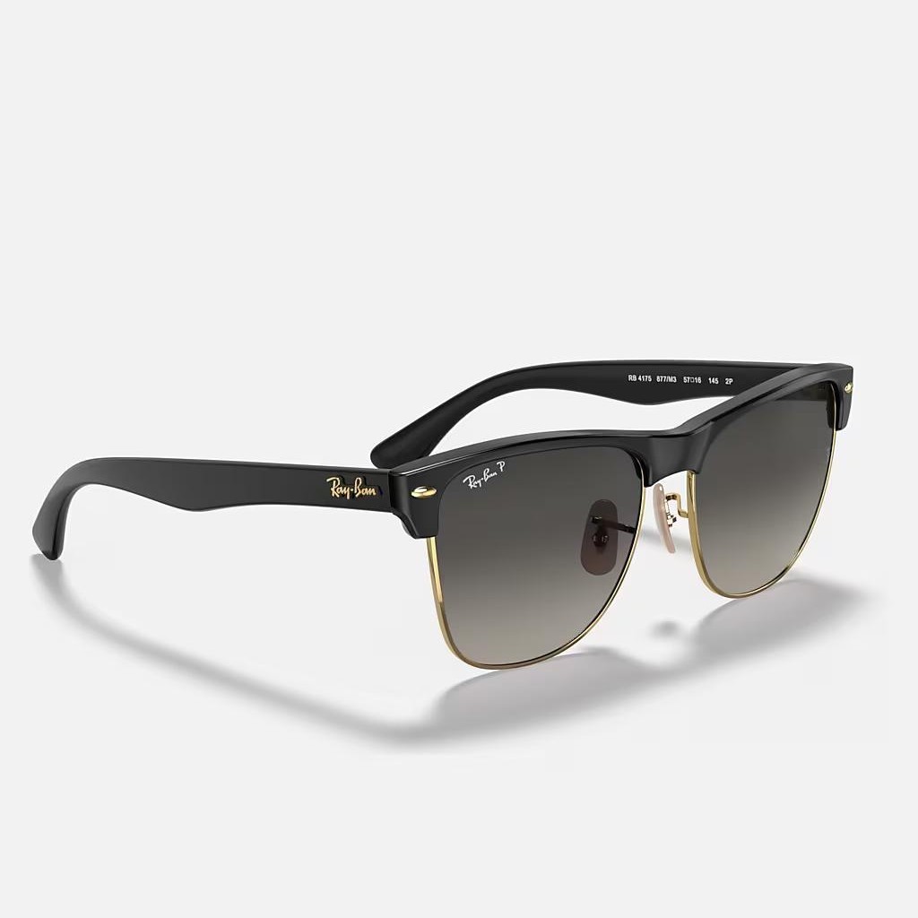 Kính Ray-Ban Clubmaster Oversized Đen Nhám Xám