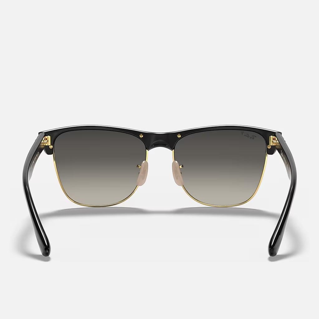 Kính Ray-Ban Clubmaster Oversized Đen Nhám Xám