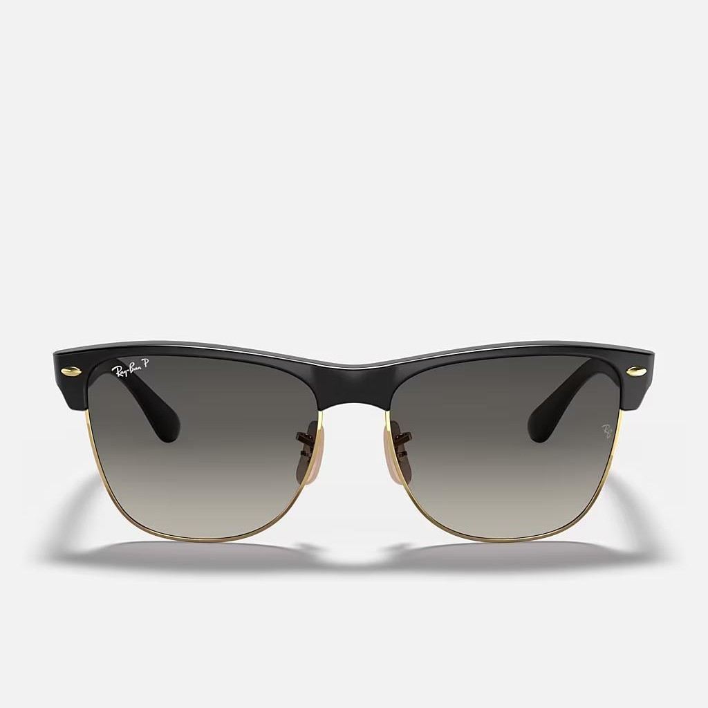 Kính Ray-Ban Clubmaster Oversized Đen Nhám Xám