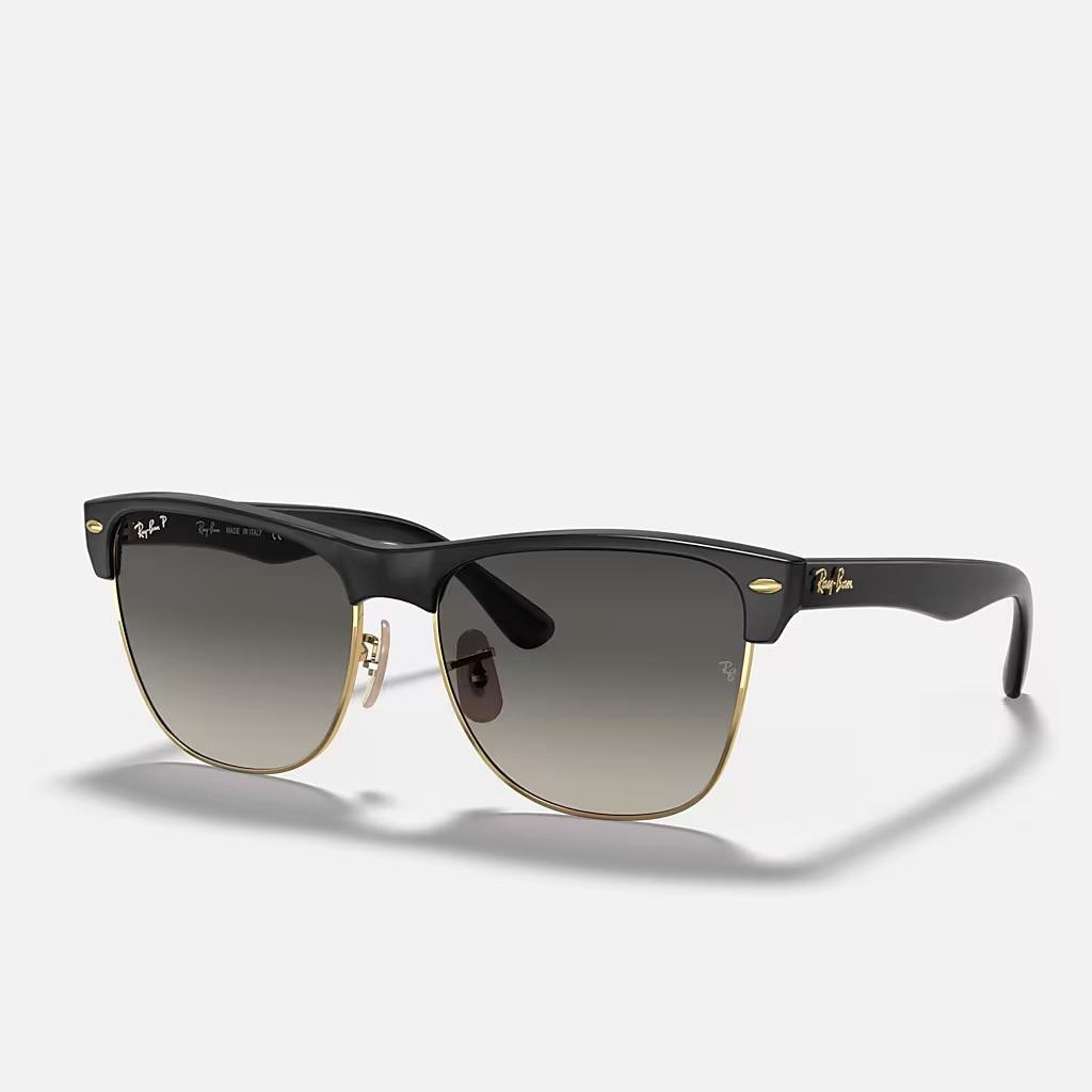 Kính Ray-Ban Clubmaster Oversized Đen Nhám Xám