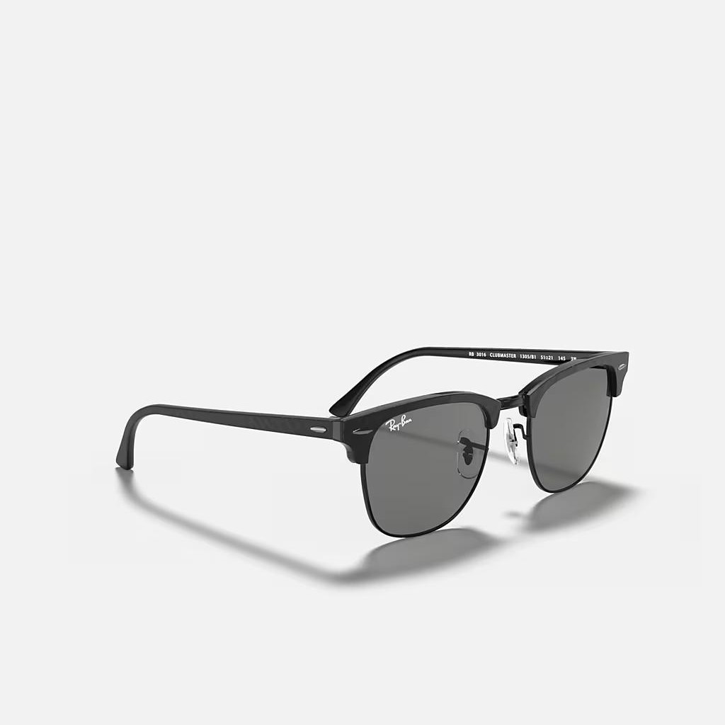 Kính Ray-Ban Clubmaster Marble Đen Xám Đậm