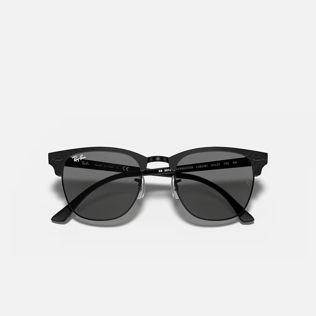 Kính Ray-Ban Clubmaster Marble Đen Xám Đậm