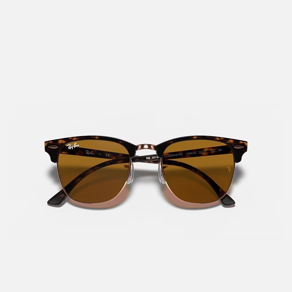 Kính Ray-Ban Clubmaster Marble Nâu