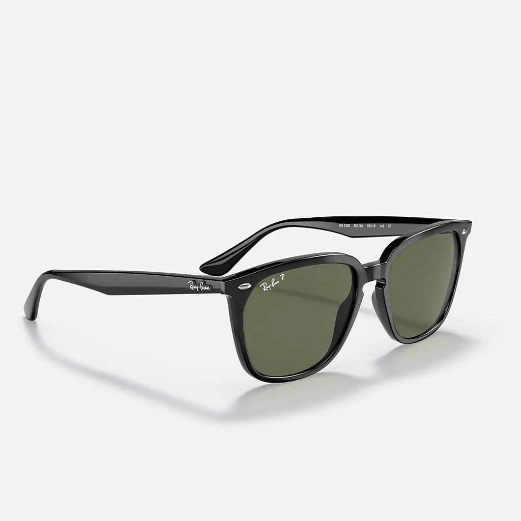 Kính Ray-Ban Rb4362 Đen Xanh Lá